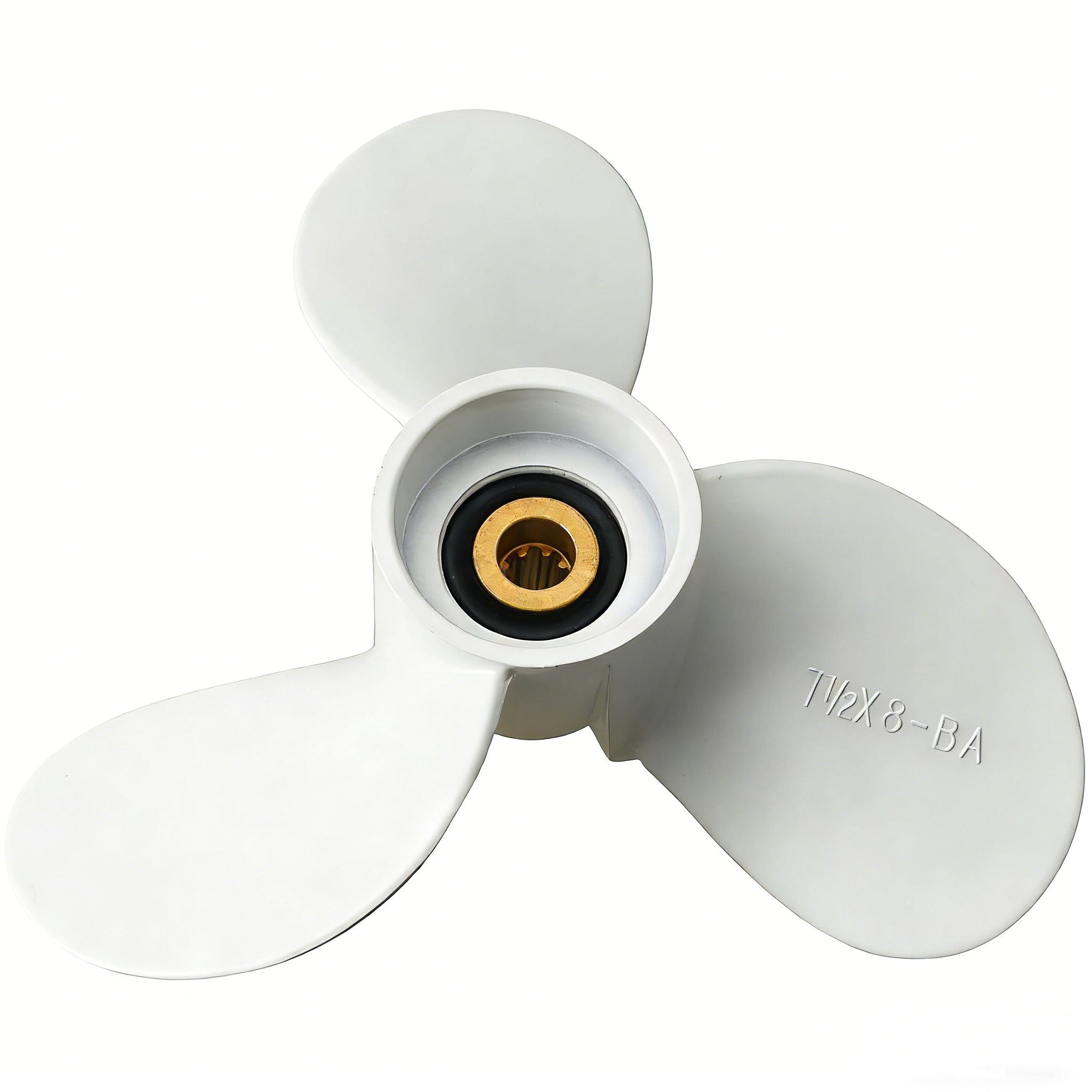 Boat Aluminum Alloy Propeller 7 1/2x8-BA for Yamaha 4hp 5hp 6hp 6E0-45941-01-EL 7.5x8